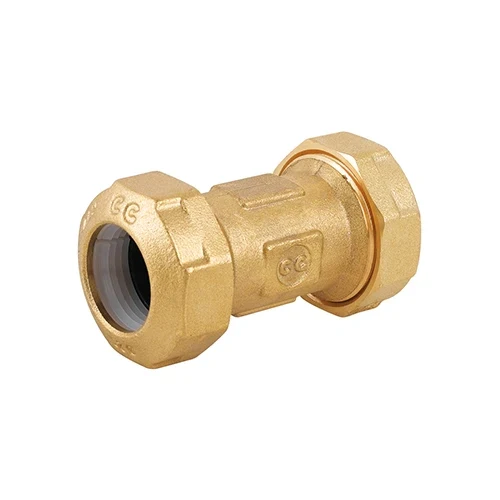 Raccordo bigiunto in ottone per tubo pe diam. 50