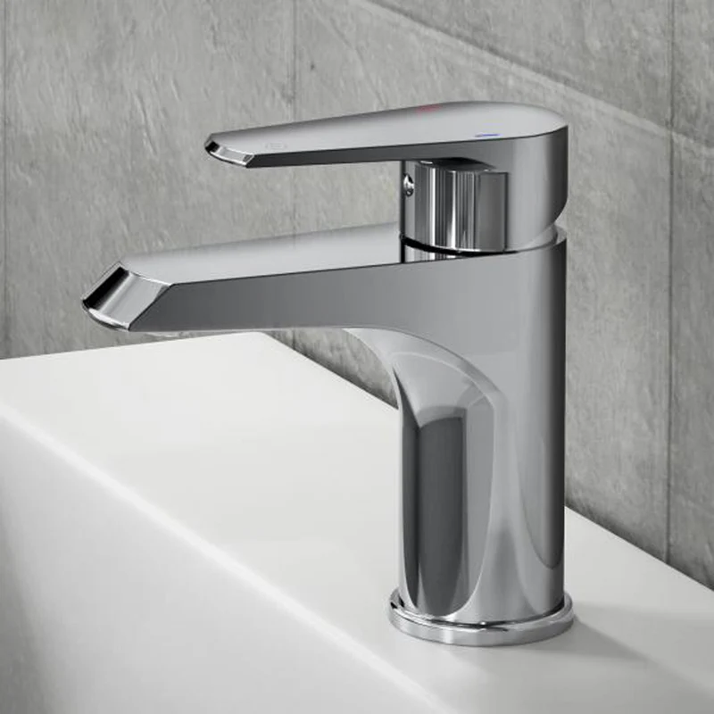 Miscelatore lavabo cromato con scarico automatico 1"1/4