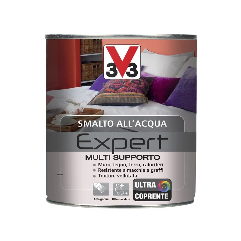Smalto Multisupporto Expert Nero 0,5L V33