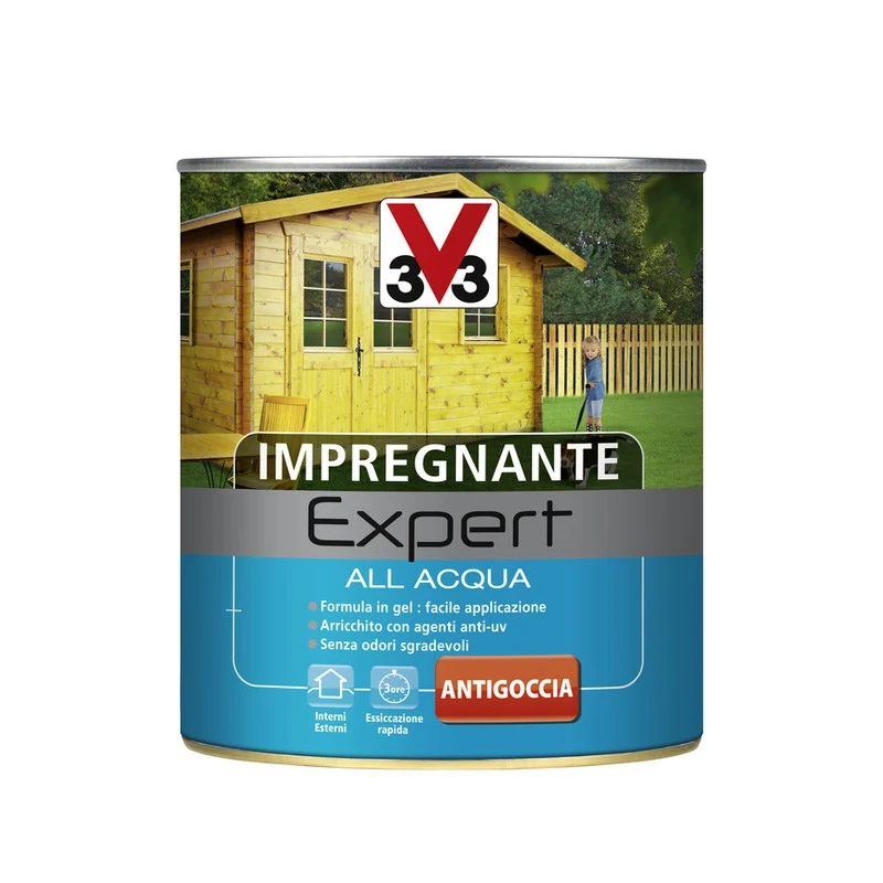V33 Impregnante Expert Acqua Castagno Chia 0,75L