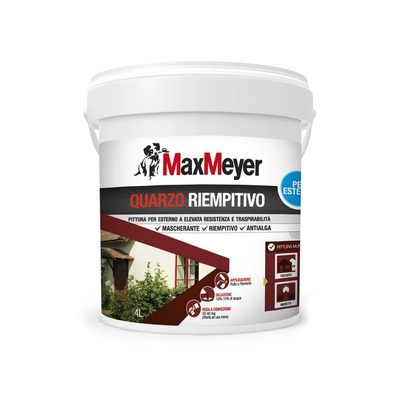 Max Quarzo Riempitivo Antialga 4 l Bianco