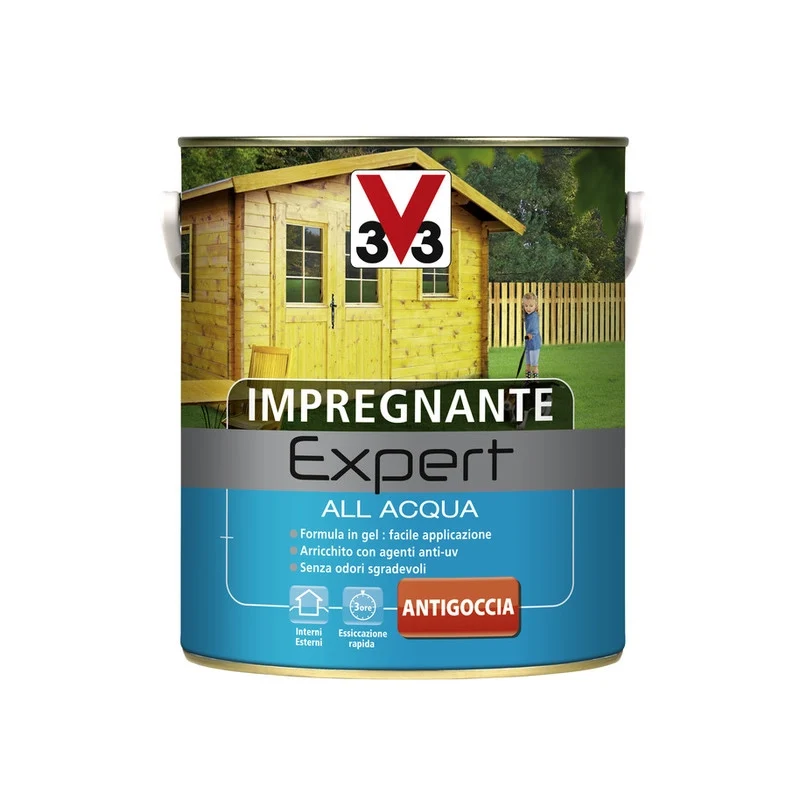 V33 Impregnante Expert Acqua Ebano 2,5L