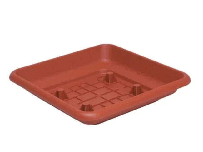 Quadro Laurus 25 cm Terracotta Sottovaso 6 Pezzi