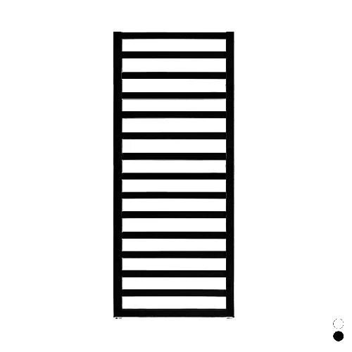Termoarredo zehnder quaro h. 1403 nero opaco largh. cm 60