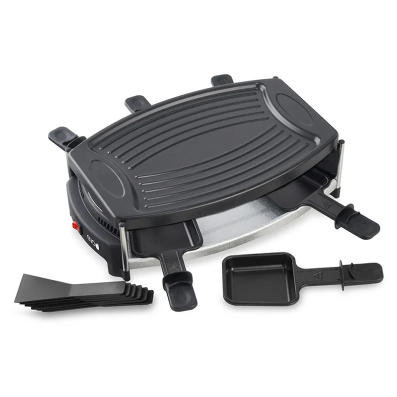 Raclette con Grill Antiaderente 650 W - KAUFGUT - Design Compatto e Potente