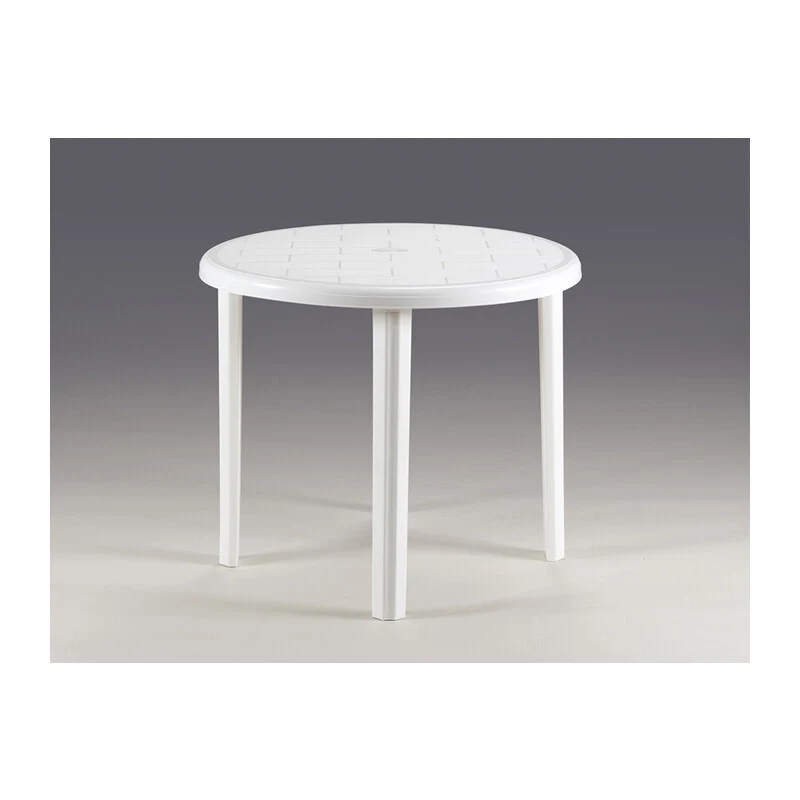 Tavolo Barbados Tondo D. 88 cm Bianco