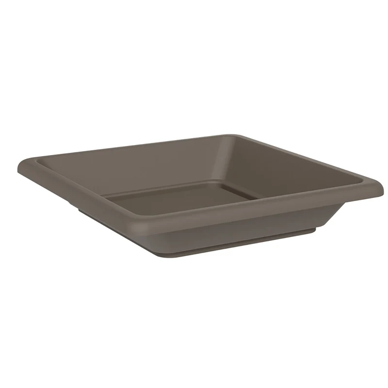 Sottovaso Quadrato per Vaso Tera Nazca Sand 45x45 cm in Plastica Riciclata Sabbia