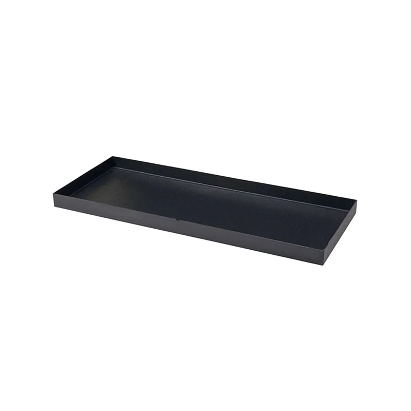 Sottovaso Rettangolare per Vaso a Cassettone Schio Tera Cassa Antracite 60x24,5 cm in Plastica Grigio Scuro
