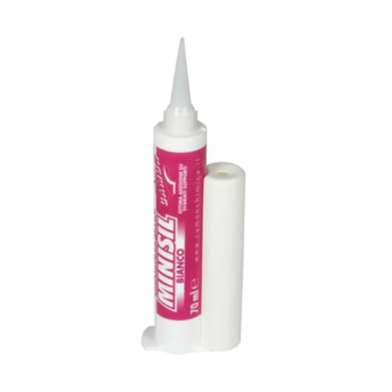 Silicone Minisil Bianco ML.70 Camon 24 Pezzi