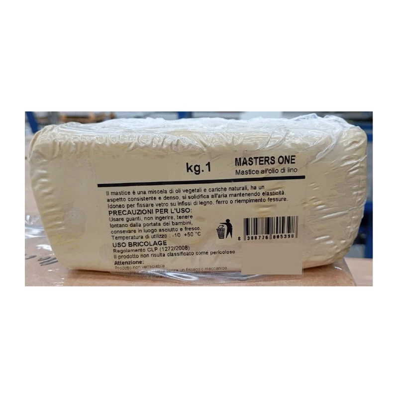 Mastice per Vetri Bianco da KG.1 20 kg