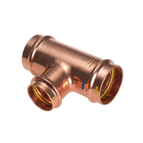 Tee ridotto centrale fff a pressare per acqua gas b one diam. 35x28x35