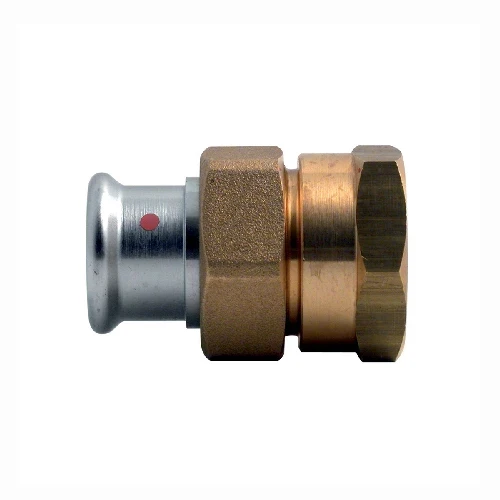 Bocchettone dado e raccordo femmina in ottone press acciaio carbonio 2 x 54
