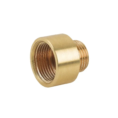 Prolunga ridotta fm in ottone giallo 1/2 x 3/8