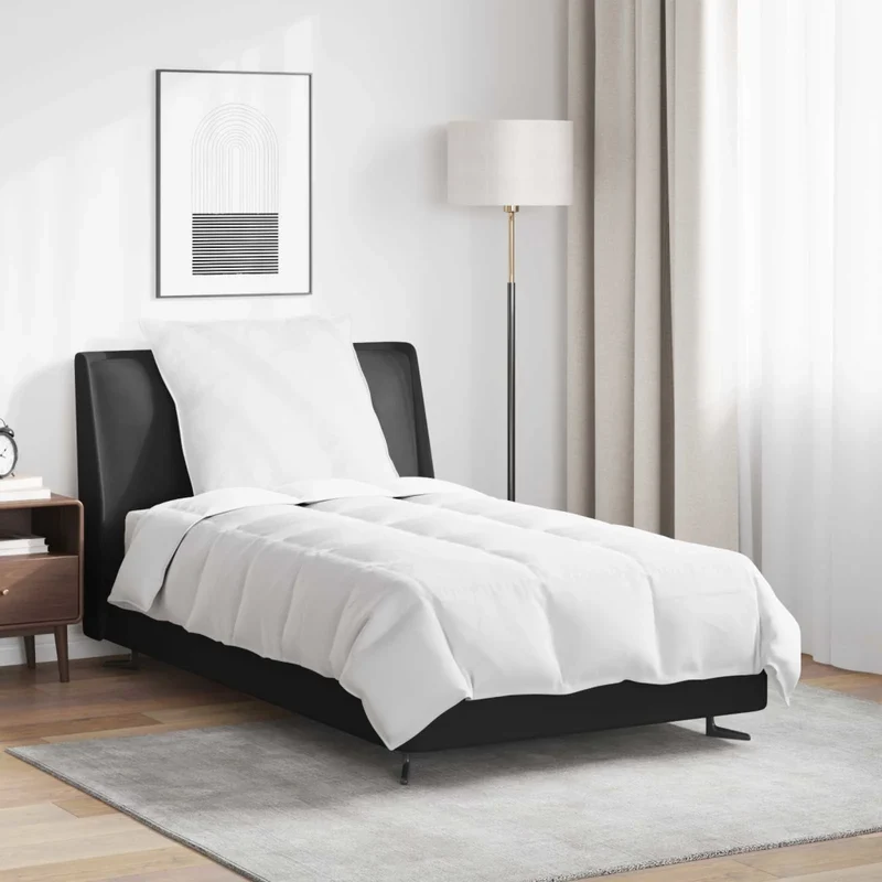 Duvet Estivo con cuscino 2 pz Bianco Piuma d'anatra 3376256
