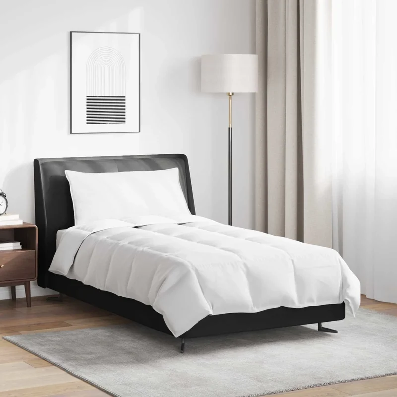 Duvet Estivo con cuscino 2 pz Bianco Piuma d'anatra 3376251