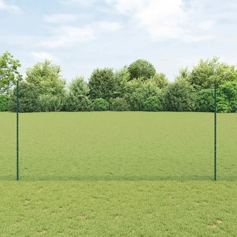 Recinzione esagonale con palo 25 x 1,5 m Verde Rete 3336728