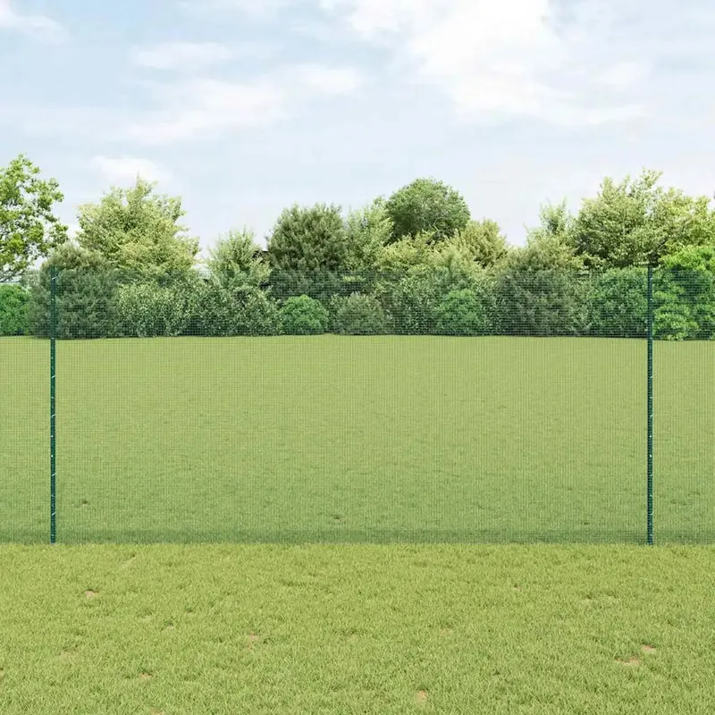 Recinzione in rete saldata con pali 25 x 1,4 m Verde Rete 3336487