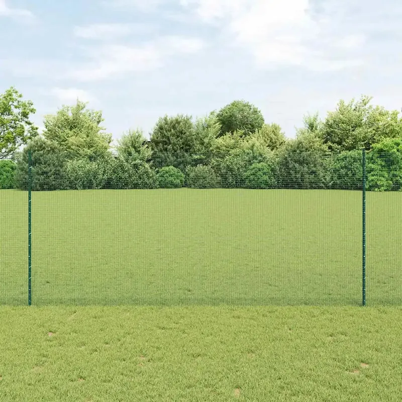 Recinzione in rete saldata con pali 50 x 1,4 m Verde Rete 3336523
