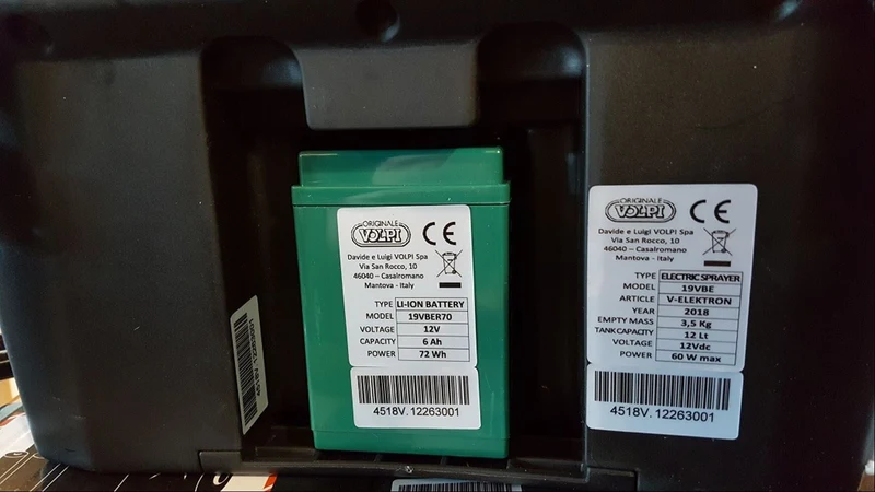 BATTERIA LITIO POMPA V-BLACK 12/16