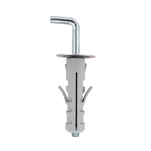 Tassello con gancio lungo zincato tass 9x40 gancio m4