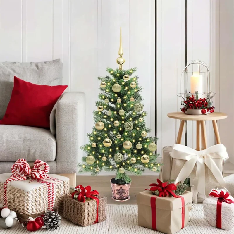 Albero di Natale con 150 LED con supporto Verde 90 cm PE 3396304