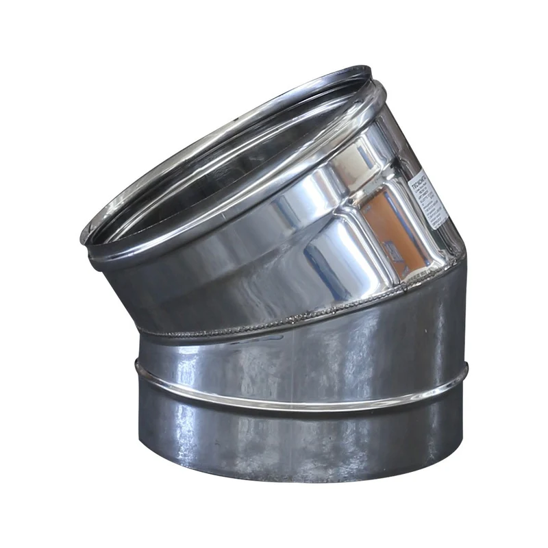 Curva 30° Gradi Camini Wierer in Acciaio Inox Vari Diametri