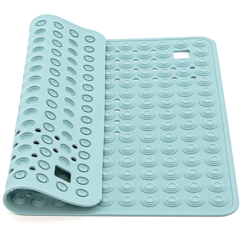 Tatkraft Detail Tappetino Doccia Antiscivolo - Fatto in Italia - Antimuffa - Tappeto da Bagno in Gomma con 134 Ventose - Blu