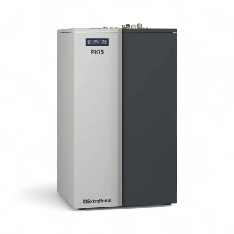 Caldaia termopellet 15 Kw con display Black Mask e Wi-Fi integrato A+ 83x75xH140 cm Pk15