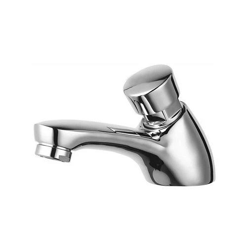 Rubinetto temporizzato time vintage per lavabo cromo