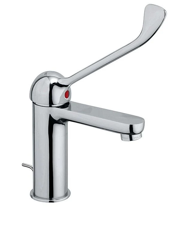 Miscelatore F.LLI Frattini Per Lavabo Con Leva di Comando Lunga Con Attacco Piletta 1"1/4 Modello Mocca