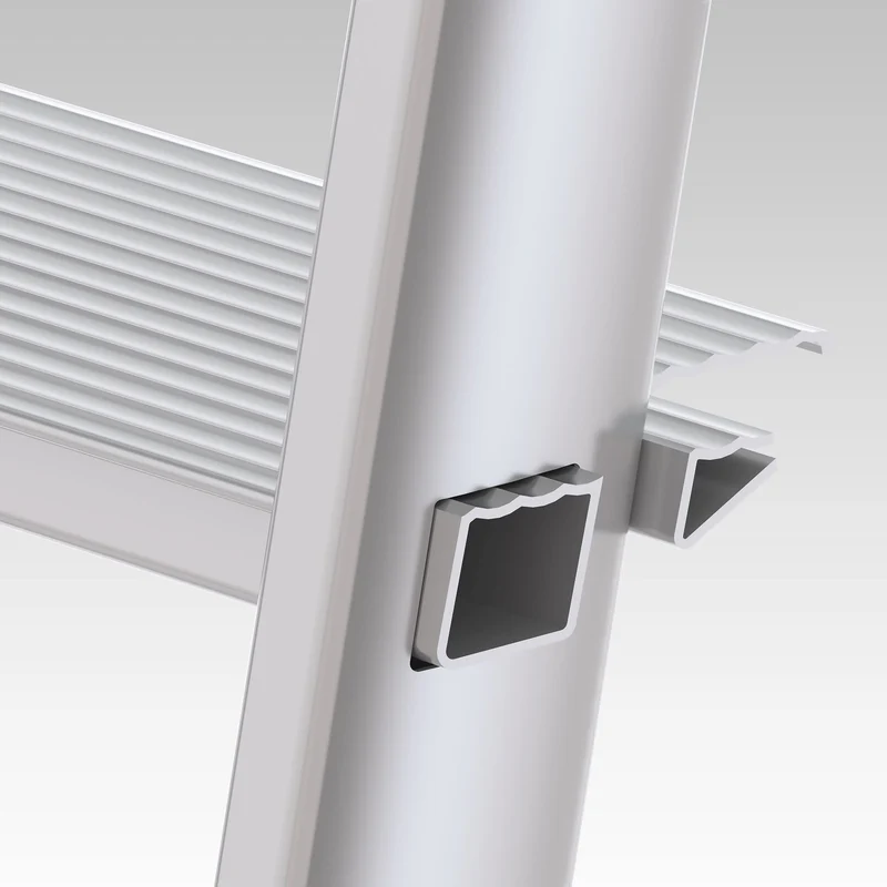 Colombo LIBELLULA - Scala a pioli, 8 gradini, Scaletta Domestica Pieghevole, Altezza 174 cm, Portata max 150kg, Scaletta alluminio, Made in Italy