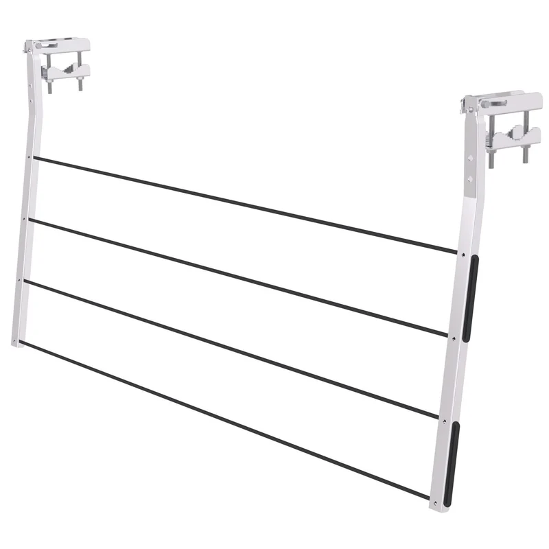 Colombo BALCONY - Stendino da Balcone, Stendibiancheria da Esterno, bloccabile in 3 posizioni, carico max 15 kg, la corda non è inclusa