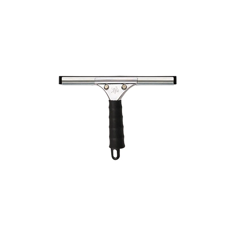 Spatola Vetri Professionale inox con Gomma 25cm e Manico in metallo Apex