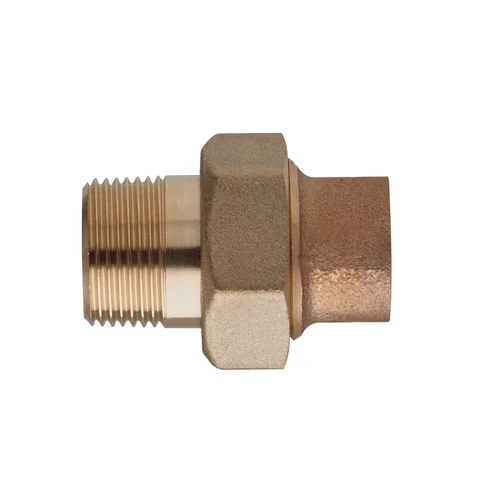 Bocchettone bronzo 3 pezzi m. a saldare 1/2 x 14