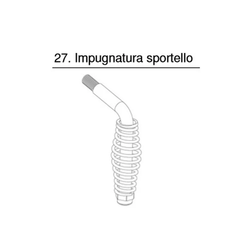 Impugnatura sportello barbecue asado nr.27 - ricambio resistente e pratico