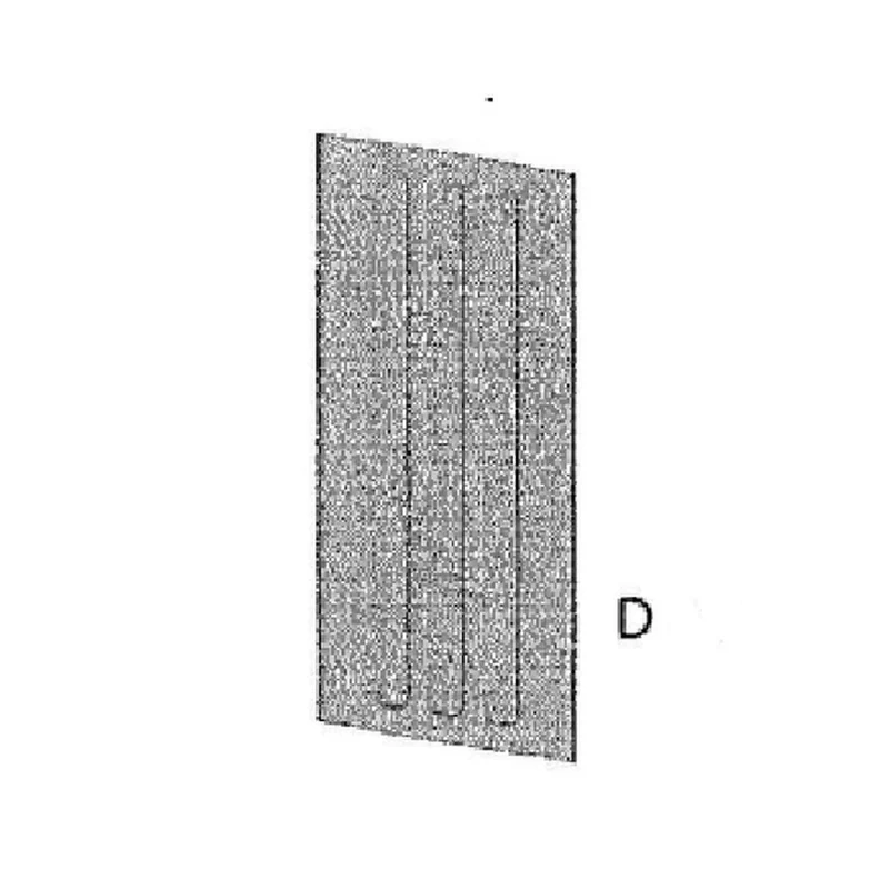 Fianco dx2 per pattumiera - 2 ante - Dimensioni 68x37x90h
