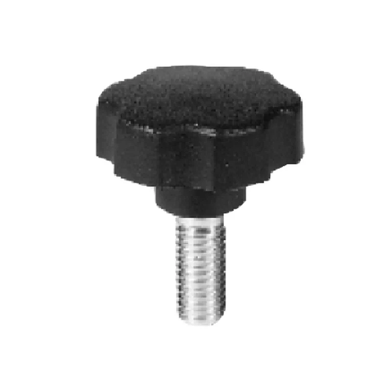 Volantino nero con gambo filettato M8x40x20 mm - Confezione 10 pz