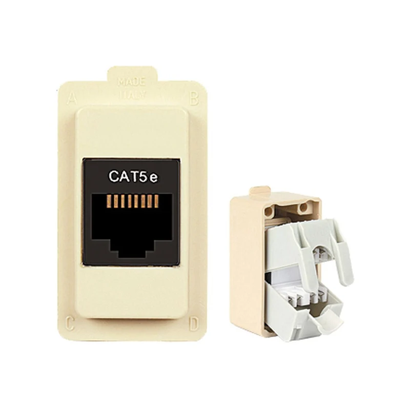 Tondoart.ecl2583 presa telefonica RJ45 Cat5 - confezione multipla - 10 pz