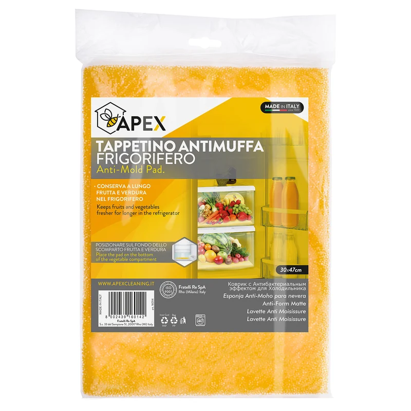 Tappetino Spugna Anti-Muffa frutta e verdura per Frigorifero Apex