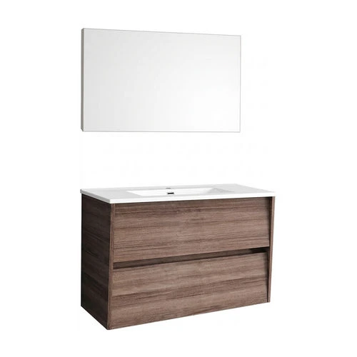 Mobile bagno sospeso completo elisia cm 80 bianco lucido
