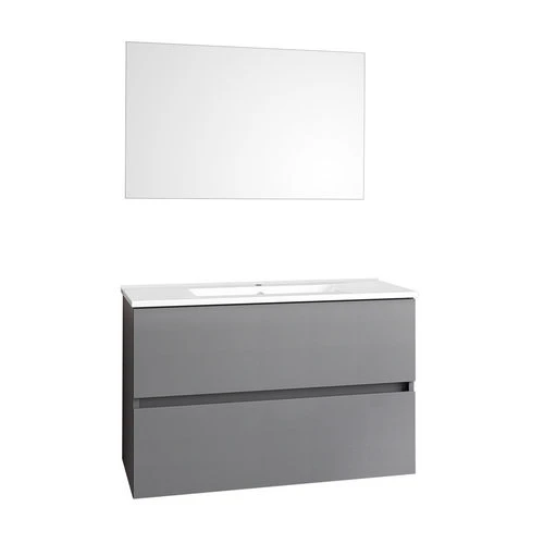 Mobile bagno sospeso completo dearum cm 80 x 45 x 52 grigio tempest