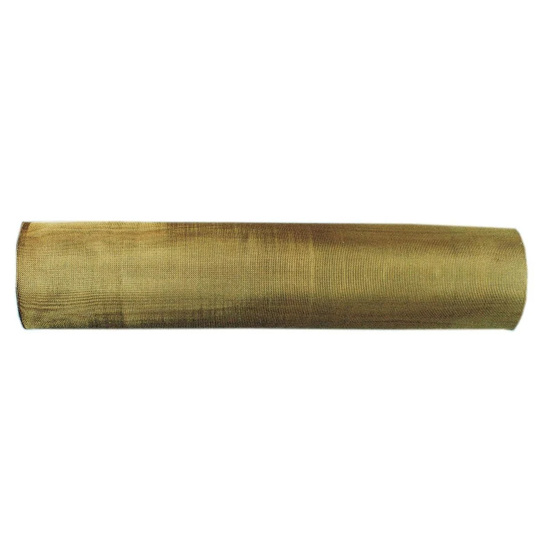 Tela ottone f.020 maglia 0,726 altezza cm.50 - rotolo 5 mt - 5 mt