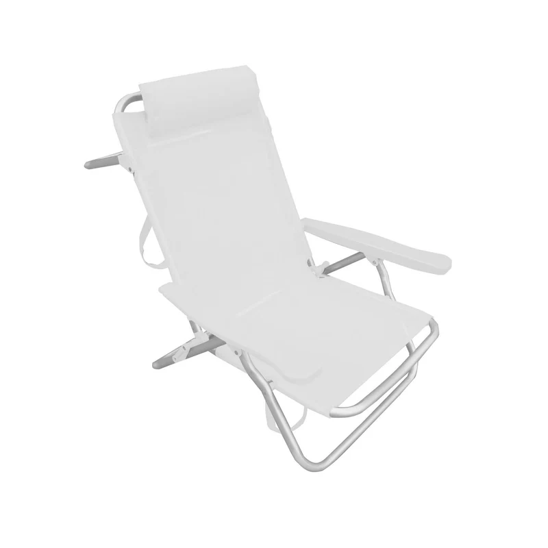 Spiaggina reclinabile in alluminio - cm 53x62x77h