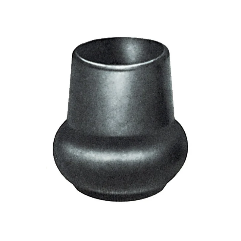Sottopiedi a pera neri per tubo 38 mm - 25 pz
