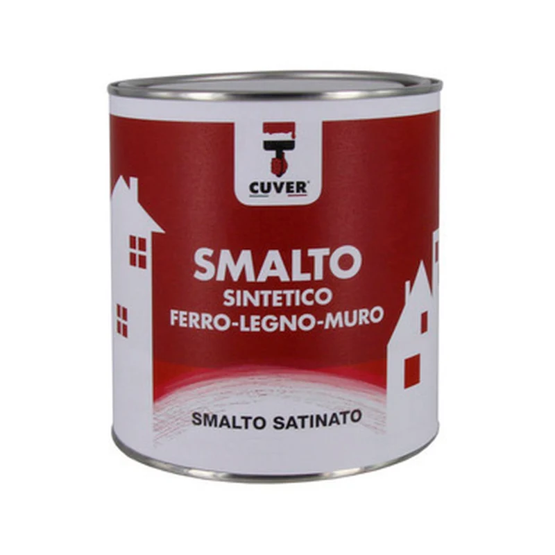 Smalto cuver satinato bianco lt.0,375 - 6 pz