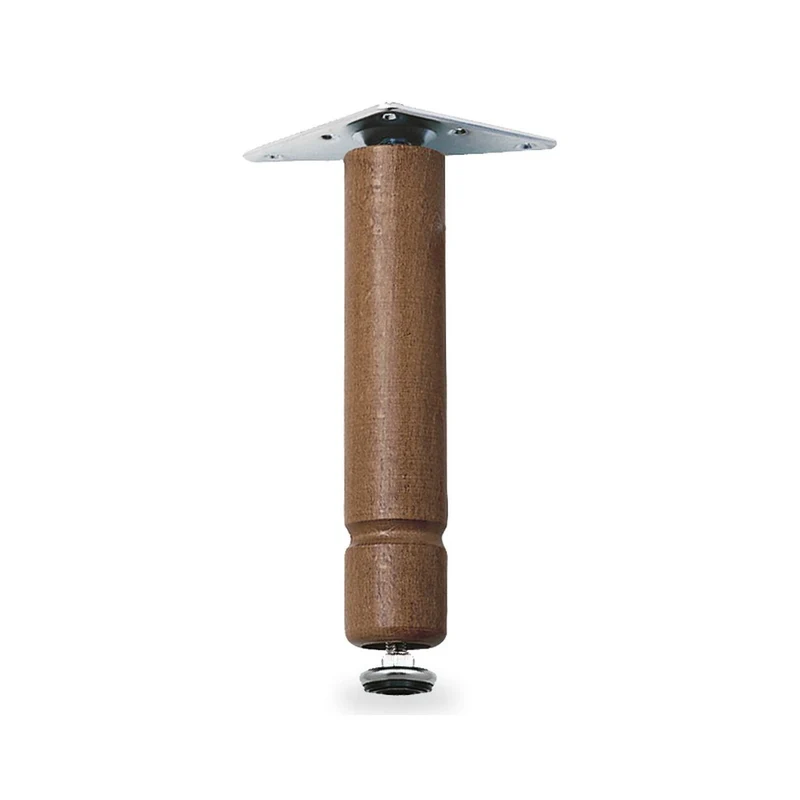 Piedini legno per mobile 100 mm noce - Set 4 pz
