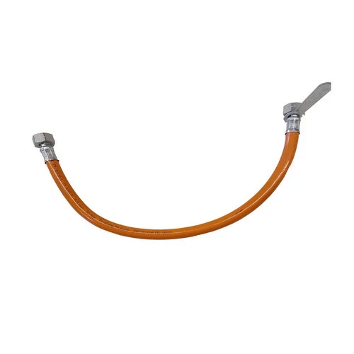 Flessibile gas ff in gomma con chiavetta 30 bar cm 50