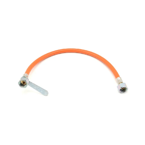 Flessibile gas ff in gomma con chiavetta cm 200