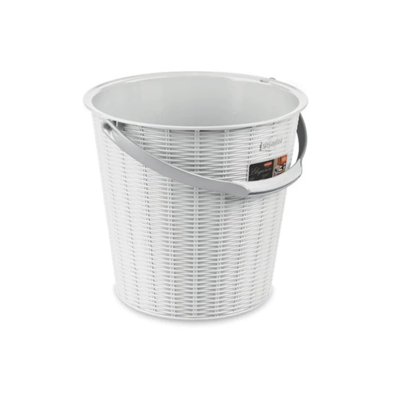 Secchio Elegance Bianco C/M Lt 10 29500