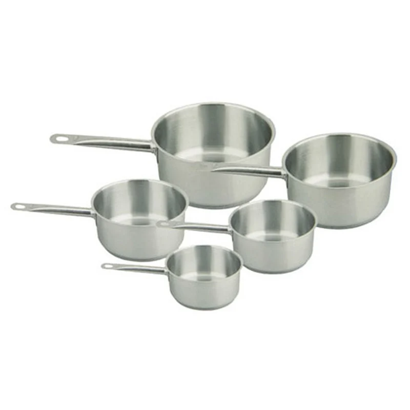 Set 5 Casseruole Inox 1/M Cm 12-14-16-18-20